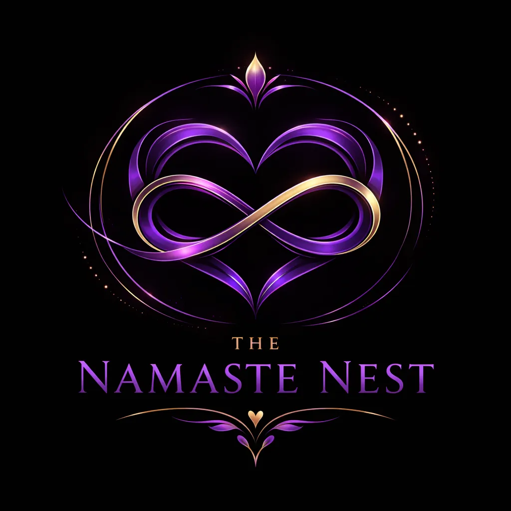 The Namaste Nest infinity heart logo