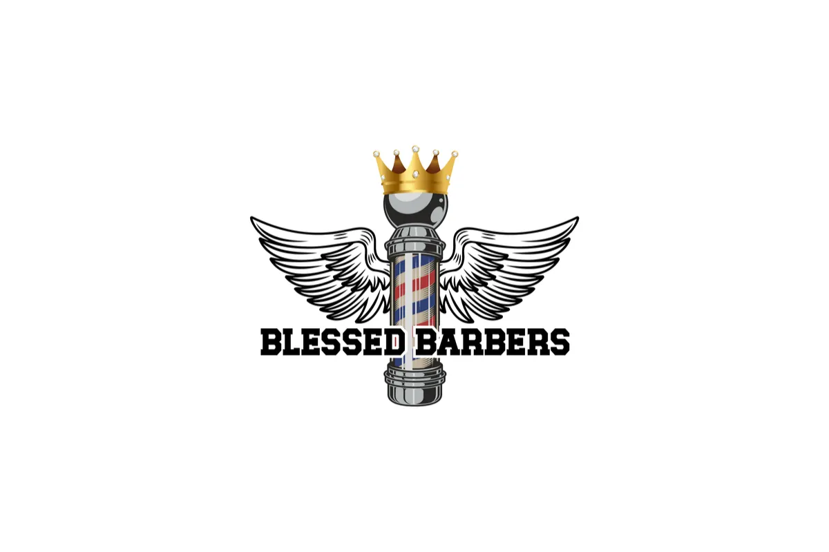 Get Blessed Barbershop Brand Logo