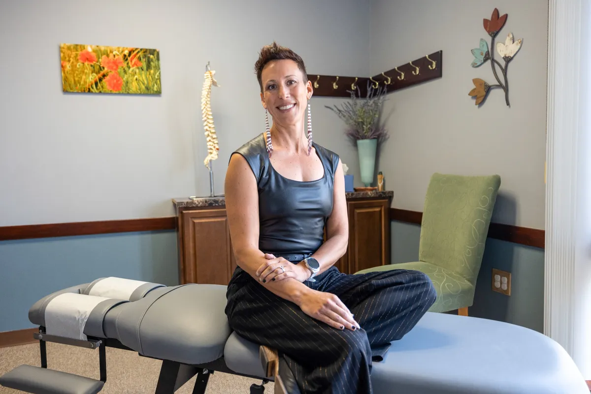 Dr. Amelia Rodrock in clinical setting