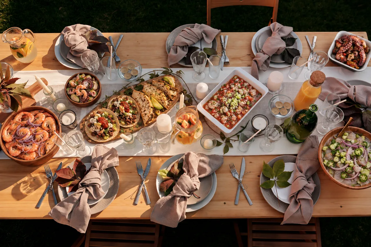Banquete de mariscos frescos para eventos - La Blondie