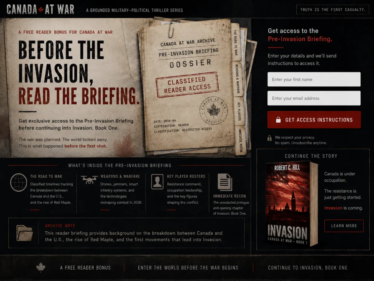 The Road to War Pre-Invasion Briefing Dossier