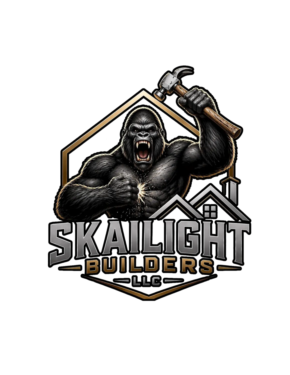 Gorilla mascot badge