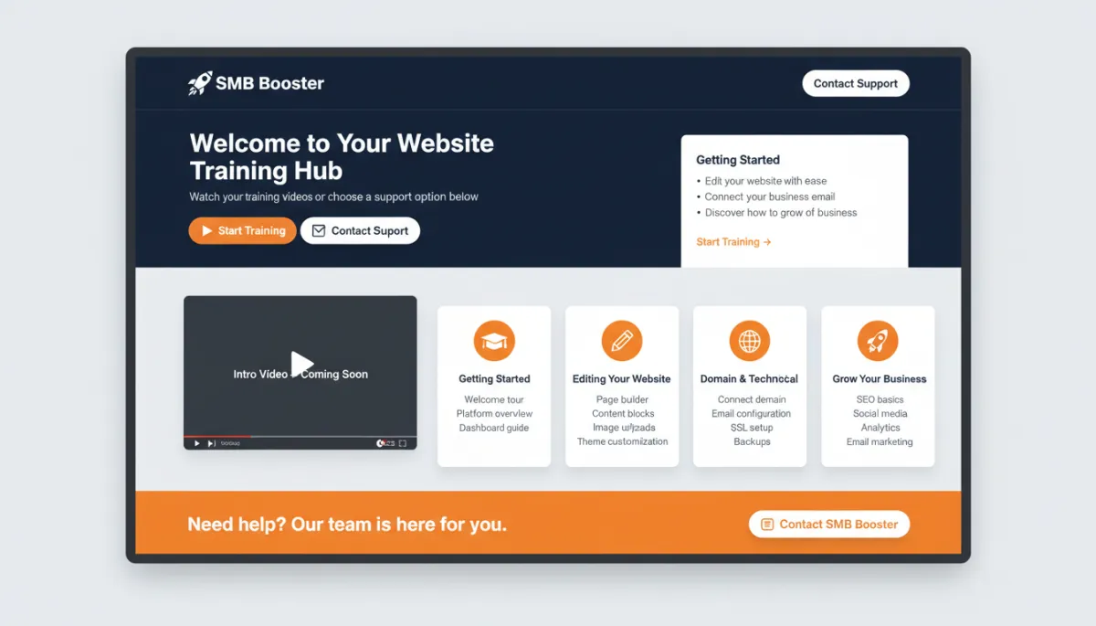 Welcome Page Mockup