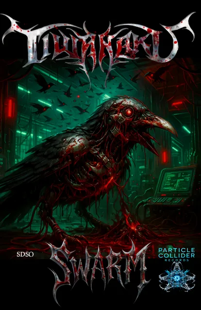 Square cover art for a featured artist single with bold geometric shapes.