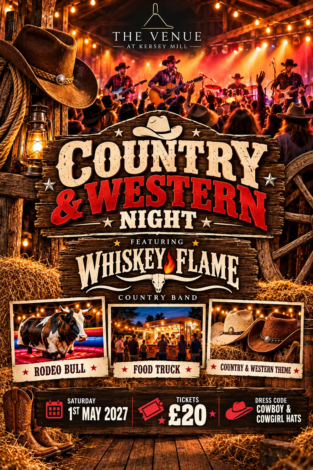 Country and Western Night flyer