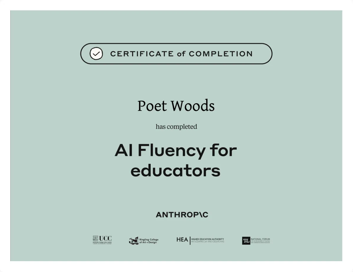AI Fluency for Educators Certificate