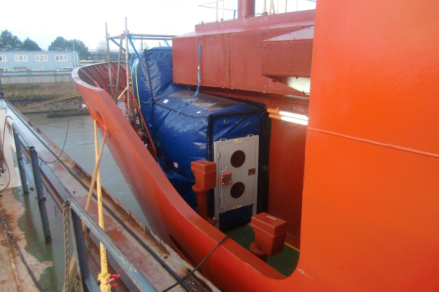 Safehouse pressurised hot work habitat (on site)