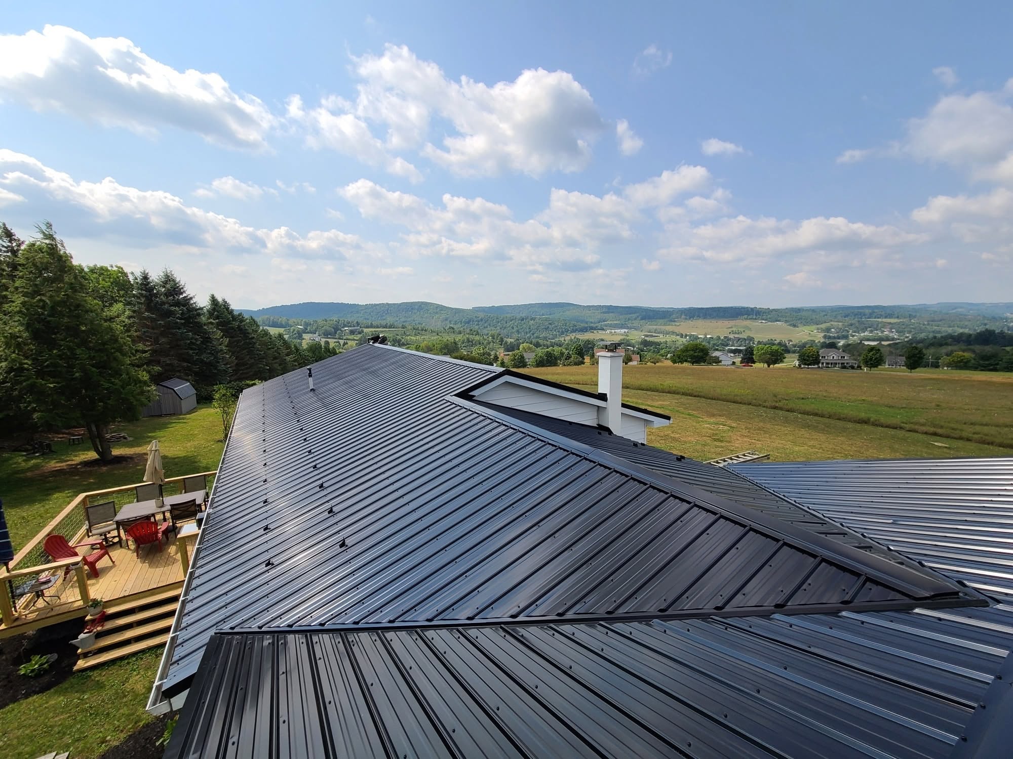 PA Metal Roofing Installation on Residential Home
