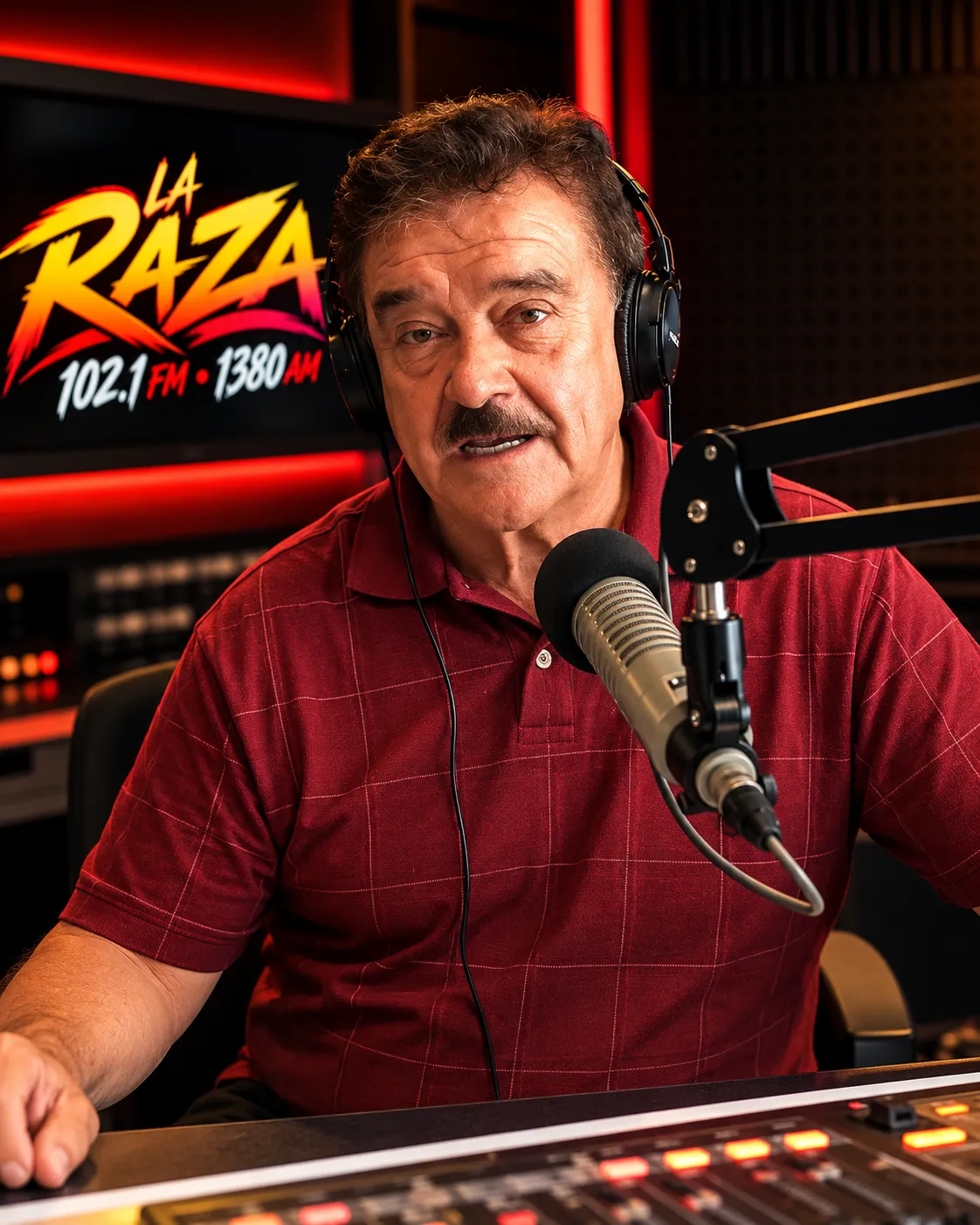 Zárate En Vivo - Locutor en cabina de radio