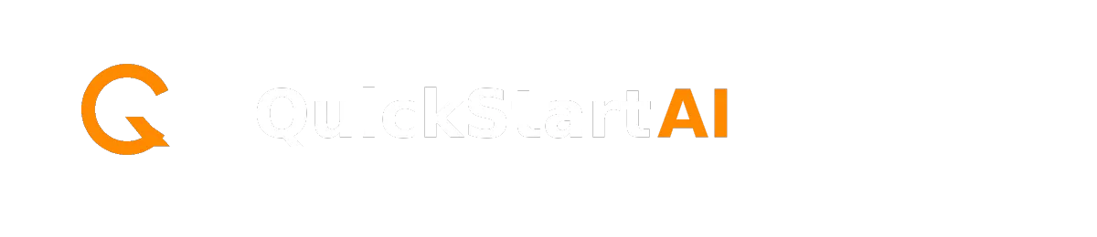 QuickStartAI Wordmark (white, transparent)