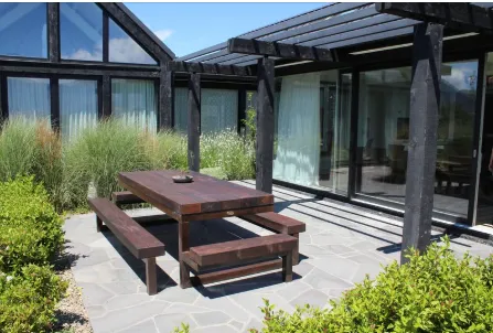 Architectural King Table positioned on a completed outdoor area