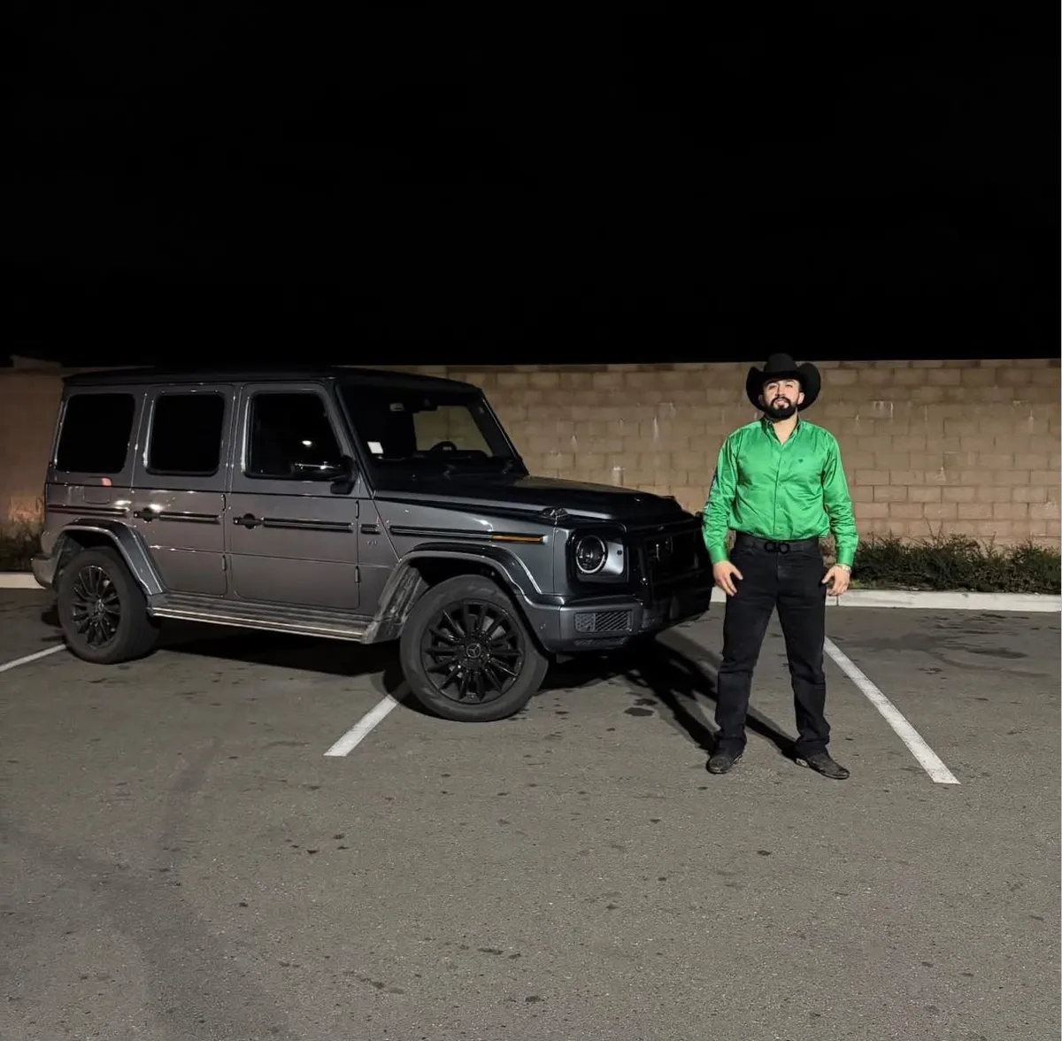 Jose (NGW Recovery) in front of the Mission at night