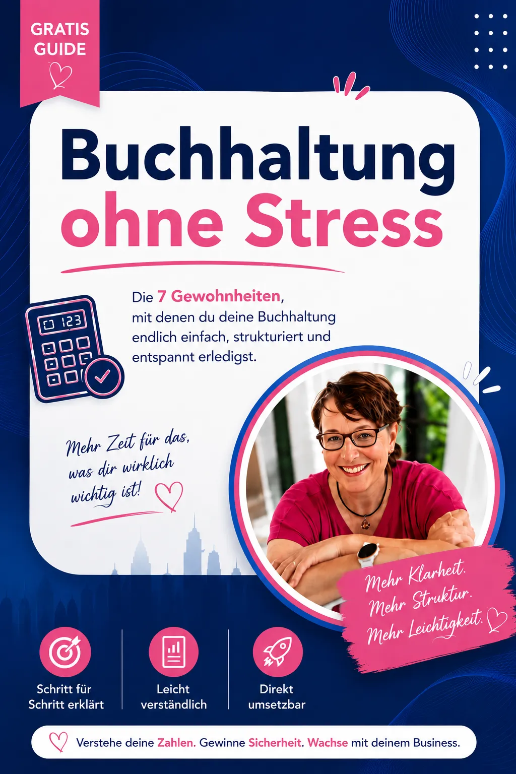 Buchhaltung ohne Stress Workbook 3D Mockup