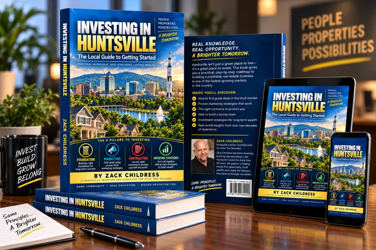 Huntsville Real Estate Investing Roadmap Free eBook Cover