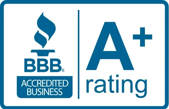 BBB Accredited Business A+ badge