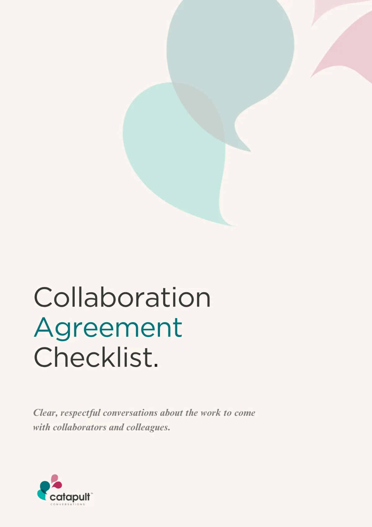 The Collaboration Agreement Checklist, a free guide for artists