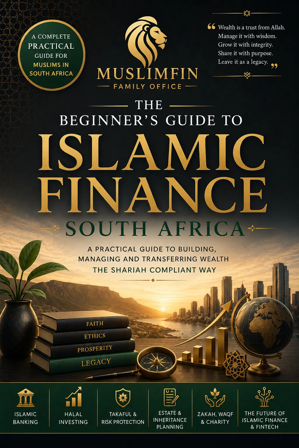 ImageThe Beginner's Guide to Islamic Finance South Africa book cover by MuslimFin Family Office, a practical guide to Islamic banking, halal investing and Shariah compliant wealth management.
