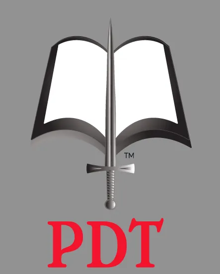 PDT sword and Bible logo