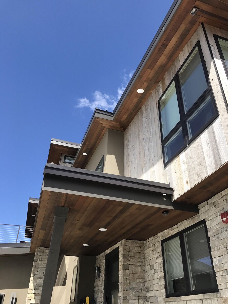 Modern roofing crew precision installation
