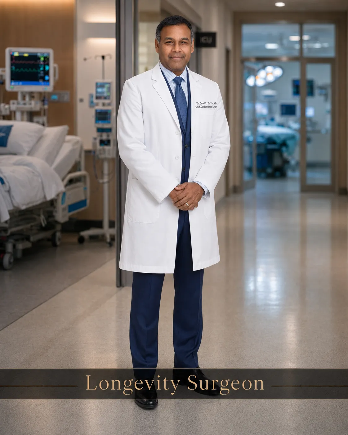 Dr. Daniel L. Beckles in a hospital/clinical setting.