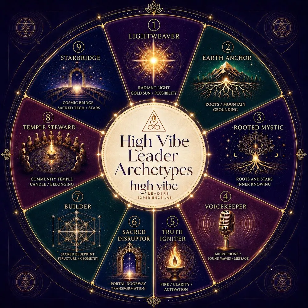 High Vibe Leader Archetypes Wheel