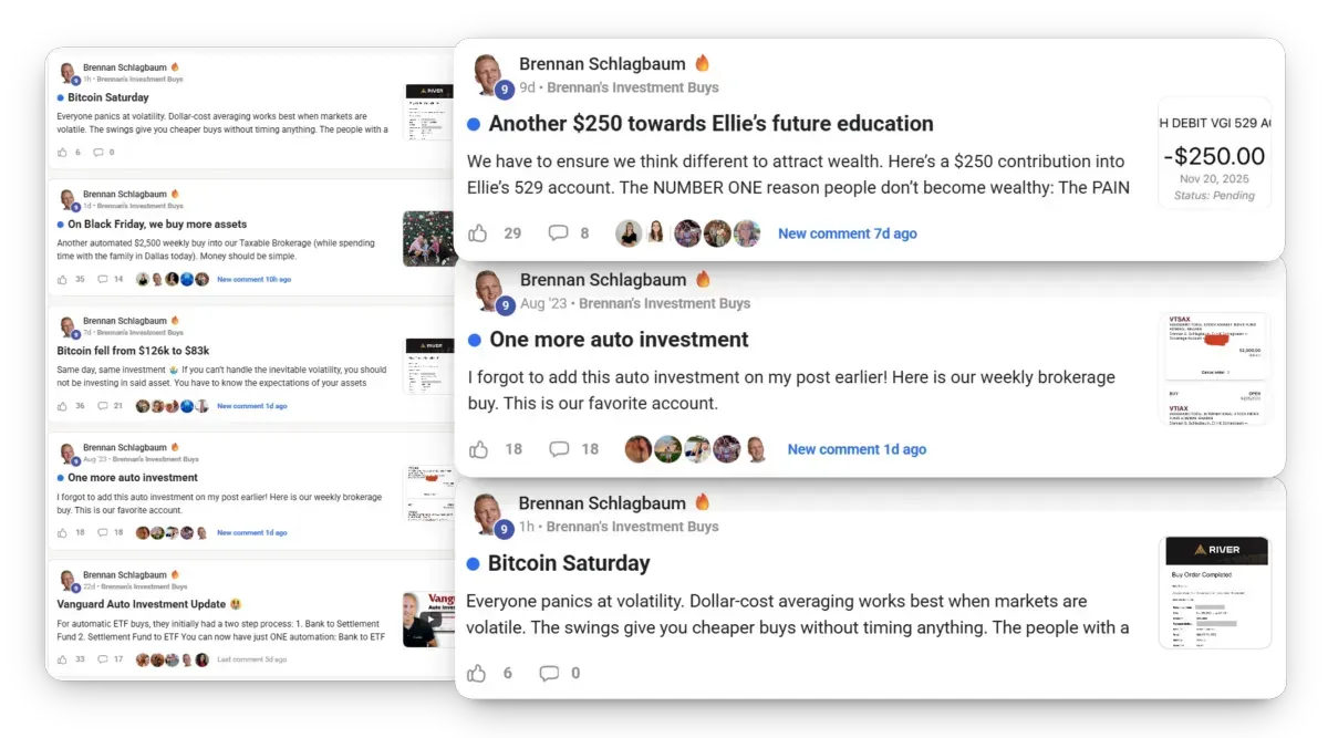 Live Portfolio Updates