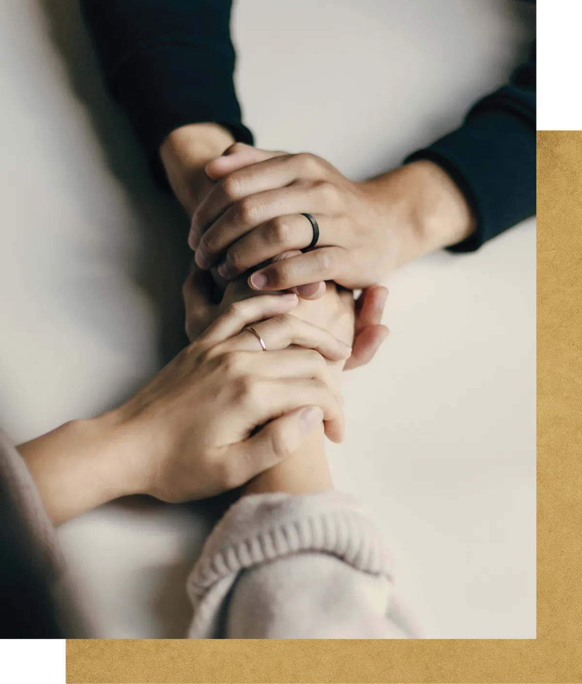 A Place of Care and Connection - Holding hands