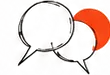 Mediation speech bubbles icon