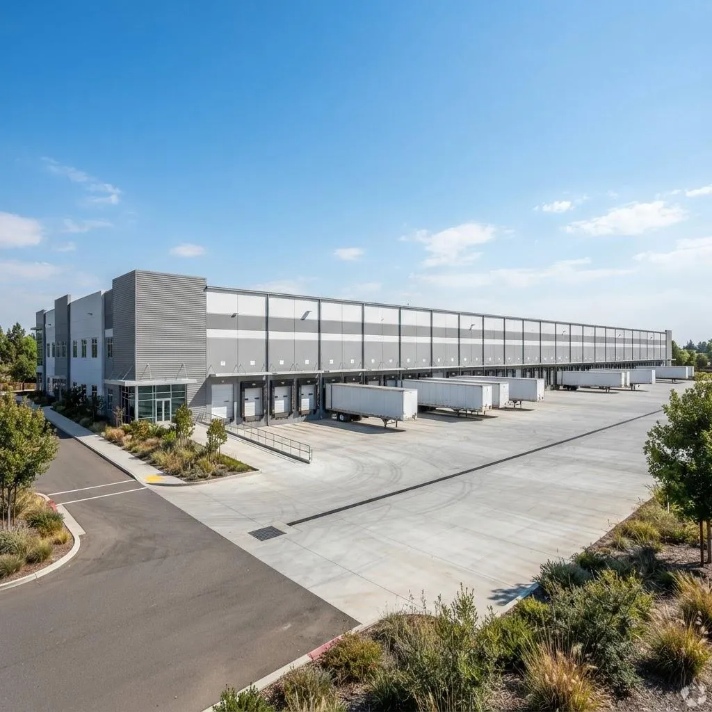 Large distribution warehouses with loading docks