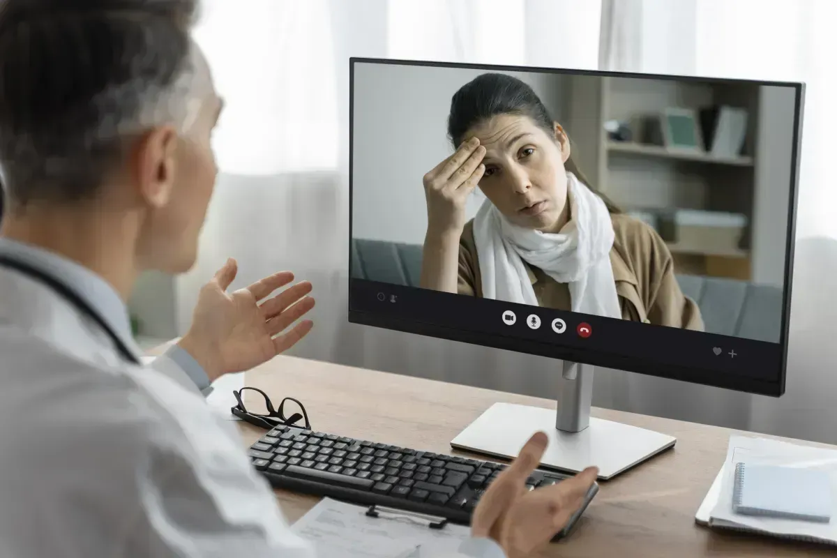 Career clarity test and personality assessment on laptop screen