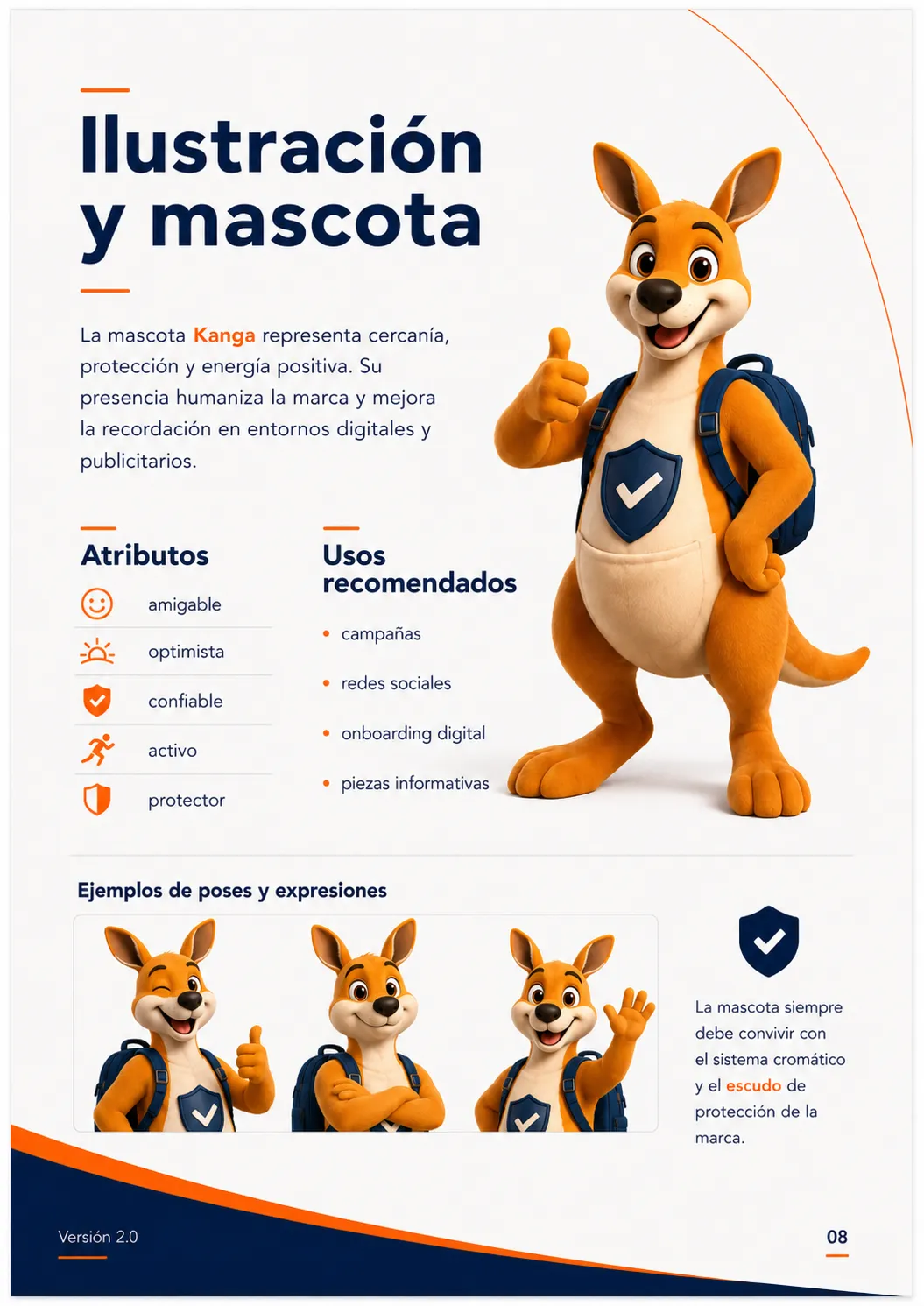 Kanga saludando