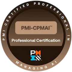 PMI Certified Professional in Managing AI - CPMAI Official Certification Badge