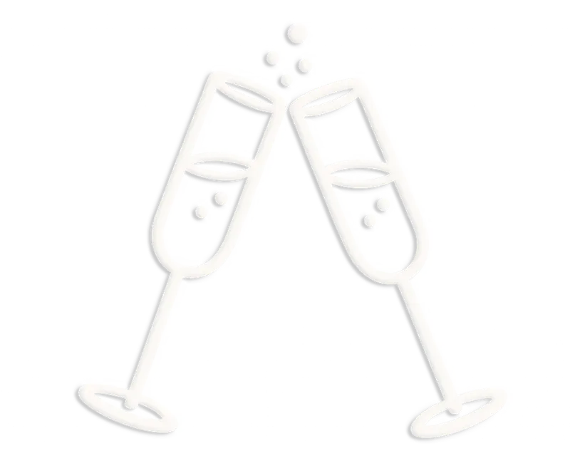 Champagne flutes icon