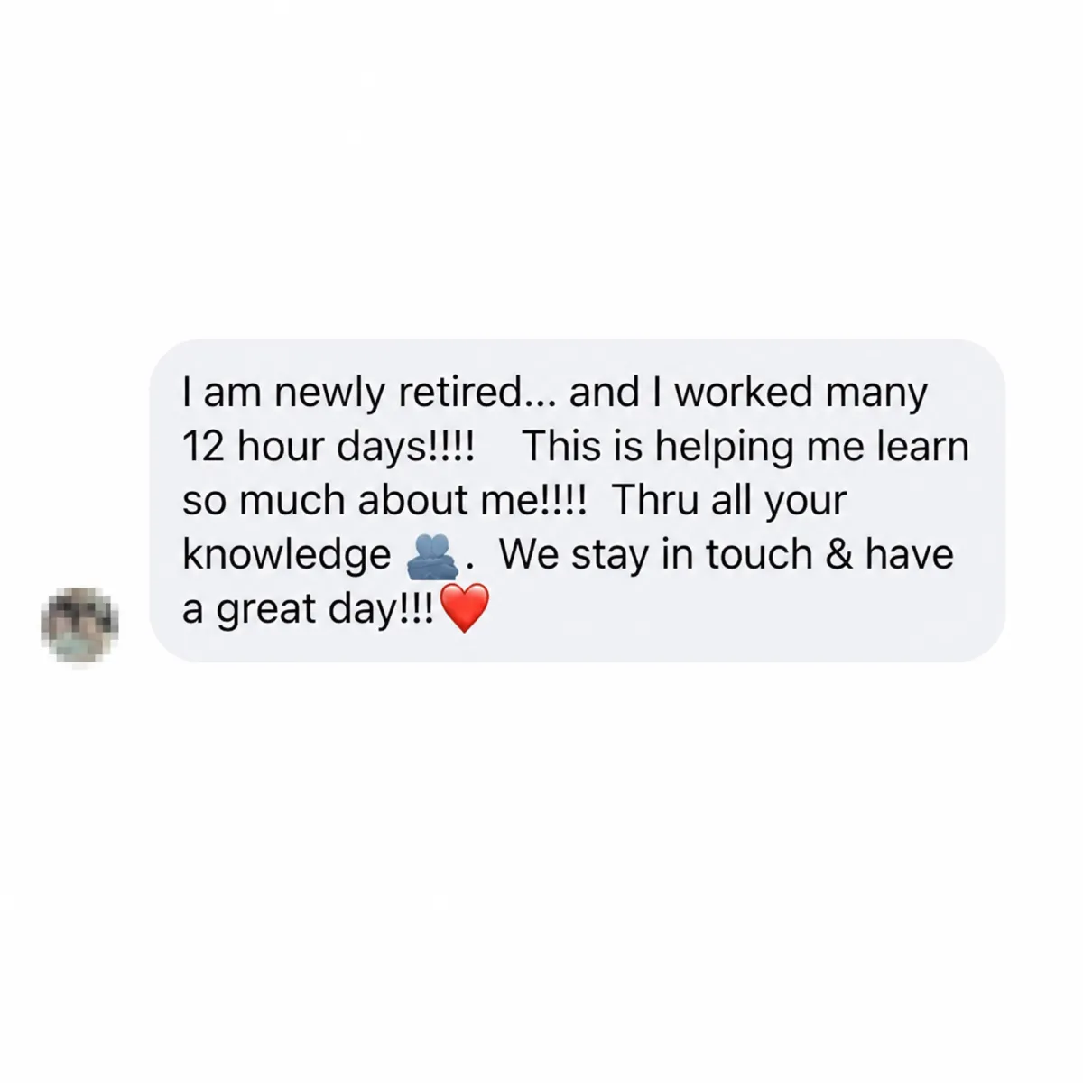 Starter Kit buyer testimonial, client identity protected