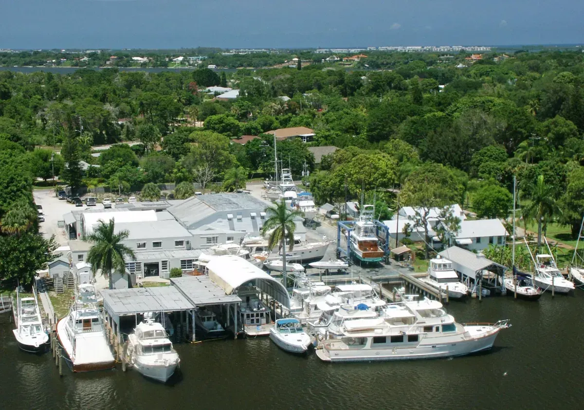 Whiticar Boat Works marina with yachts - Donna Jenson testimonial