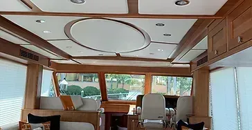Custom Yacht Salon and Bridge Interior