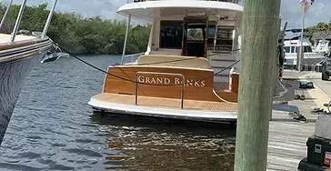 Docked Yacht Stern View
