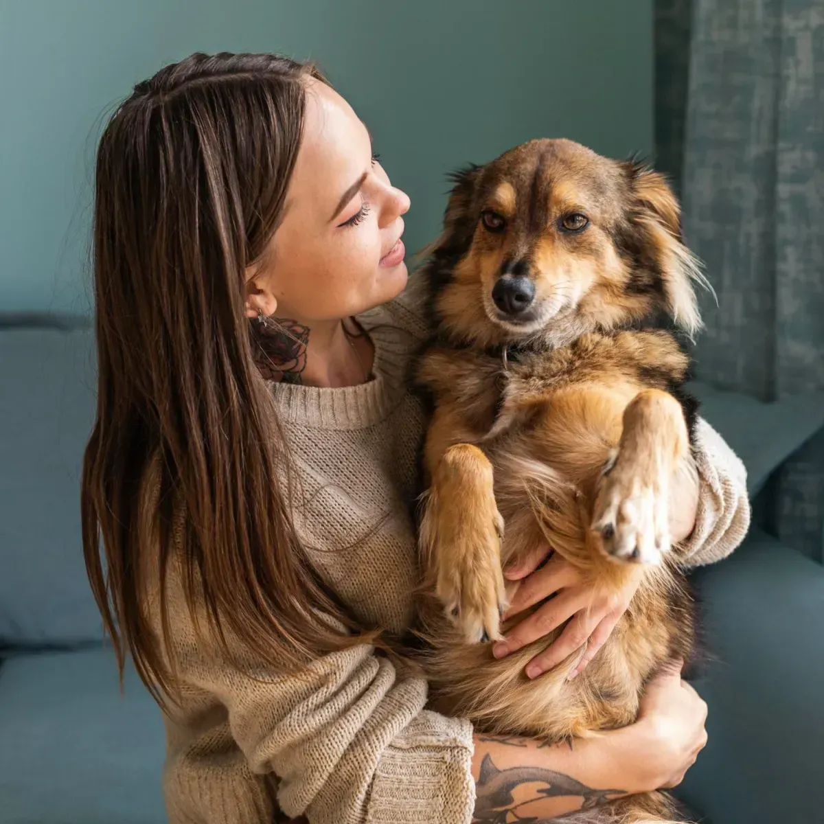 Pet Parent and Dog