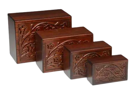 Cherry Wood Urn