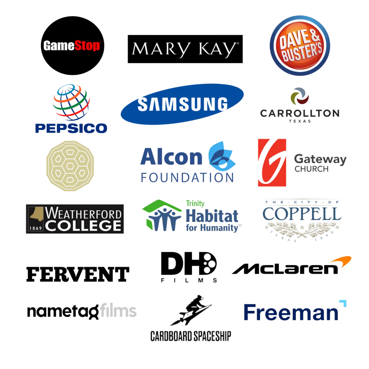 Client logos collage