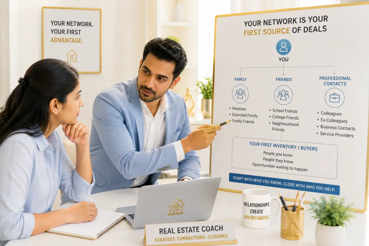 Mapping a personal network into inventory and buyers