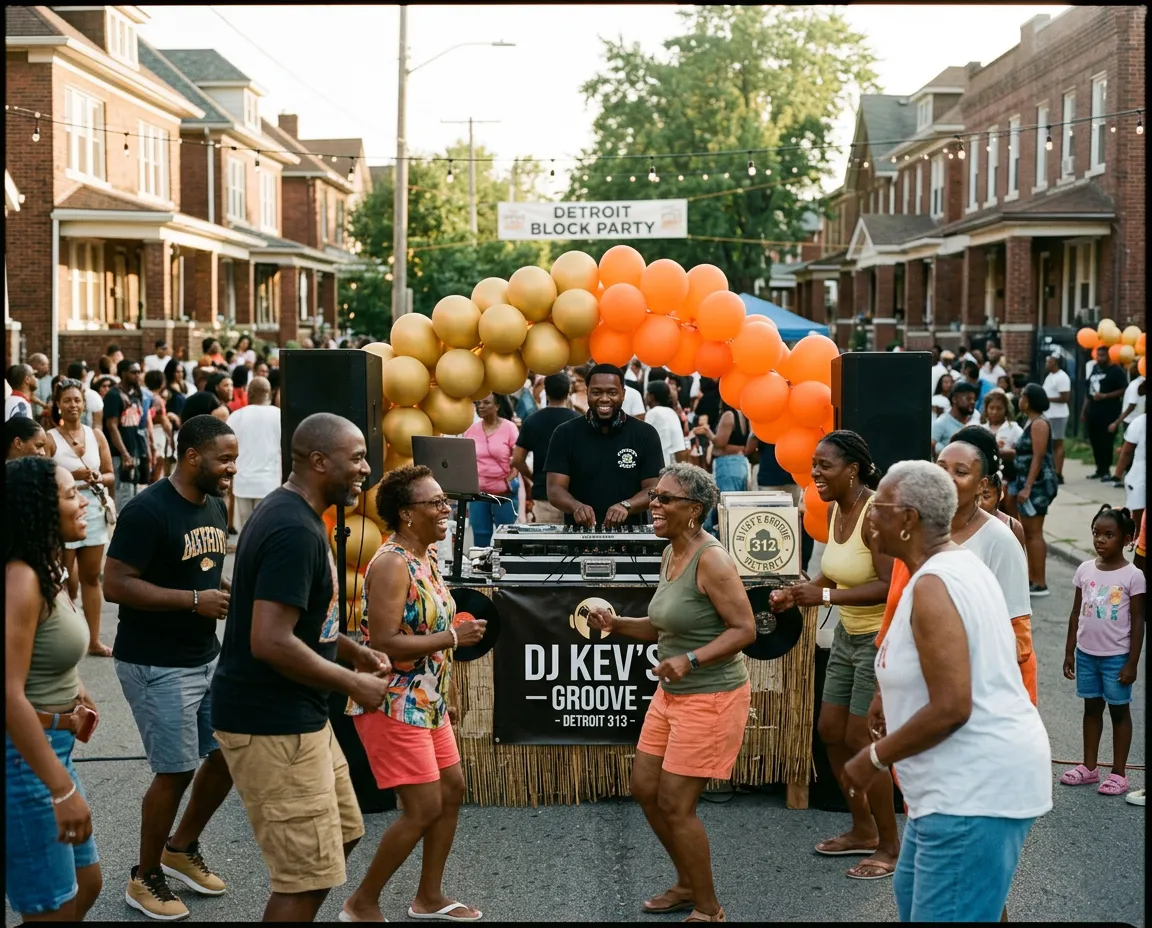 Detroit Family Block Party Celebration