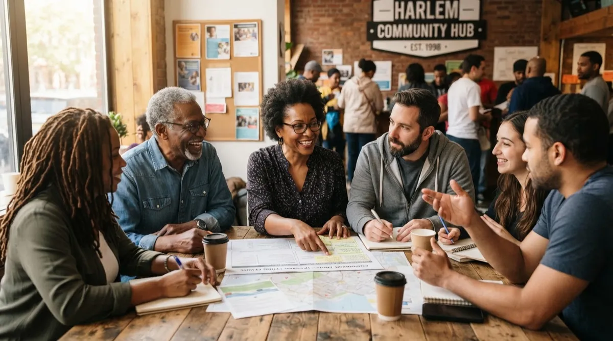 Community leaders and volunteers collaborating