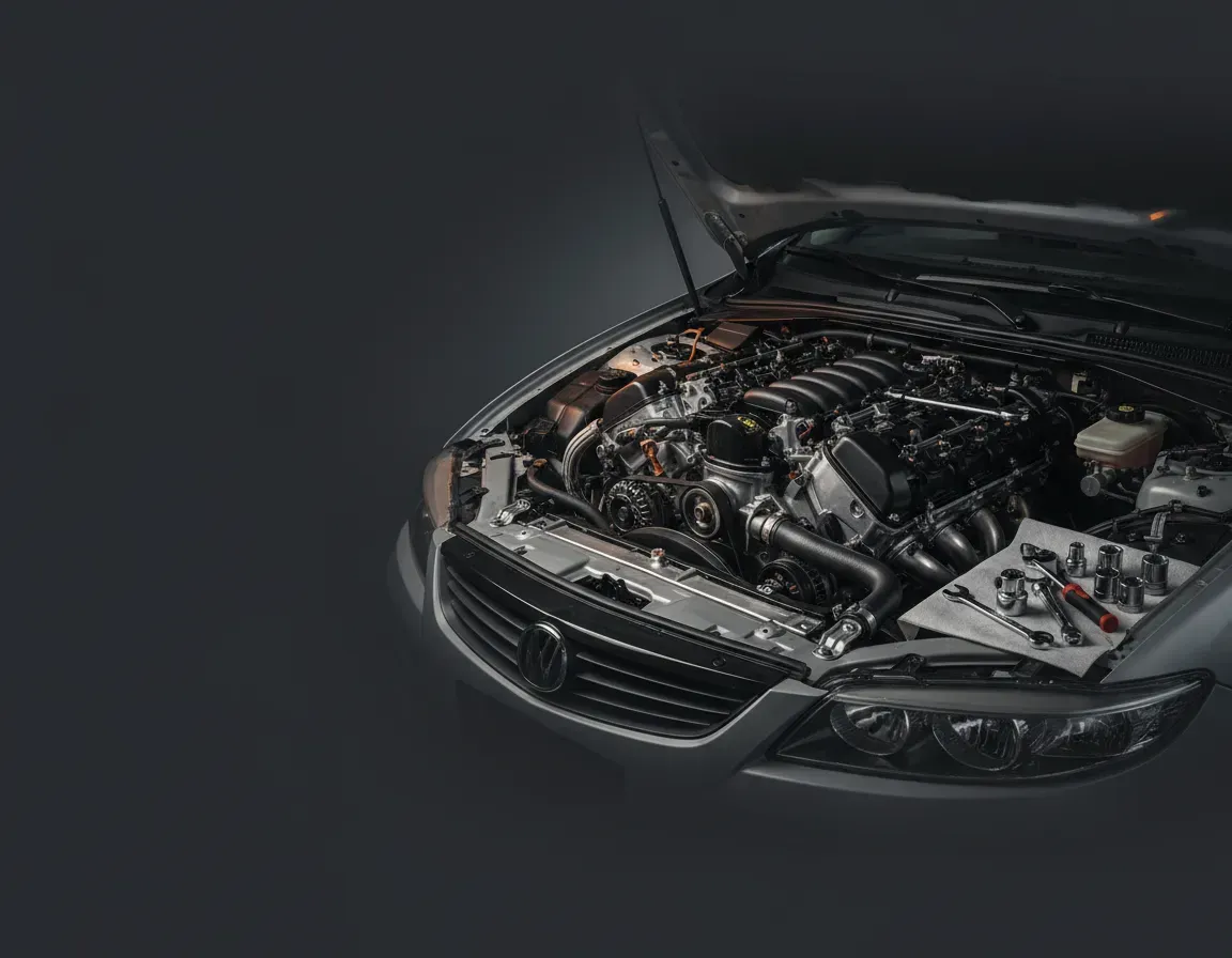 Car Engine Close-up
