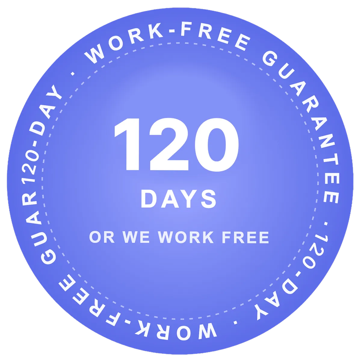 120-Day Work-Free Guarantee
