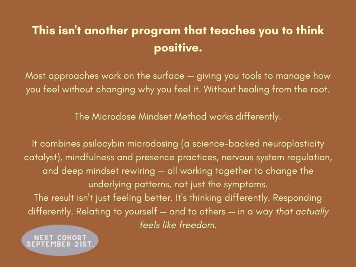 The Microdose Mindset Method