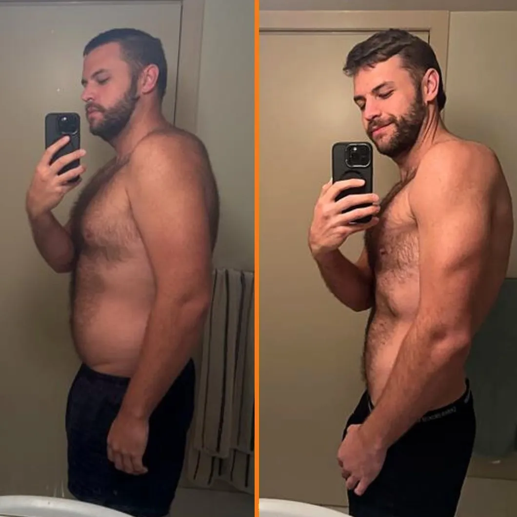 Caleb before and after