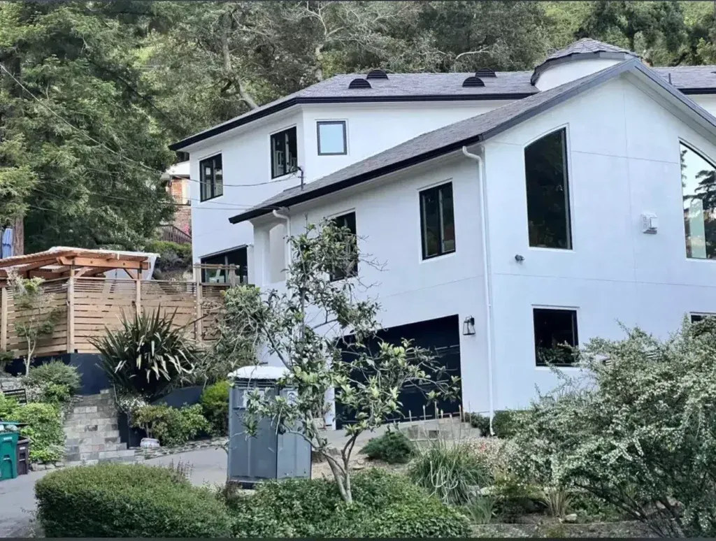Exterior house painting showing requested services