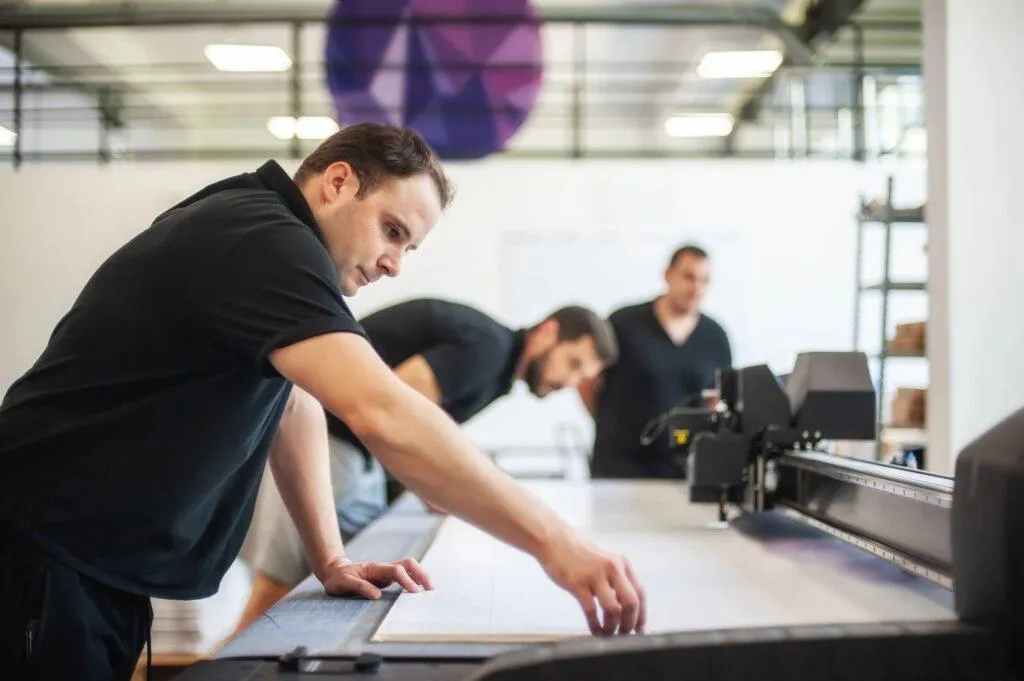 See Our Print Work in Action - Workshop Team at Work