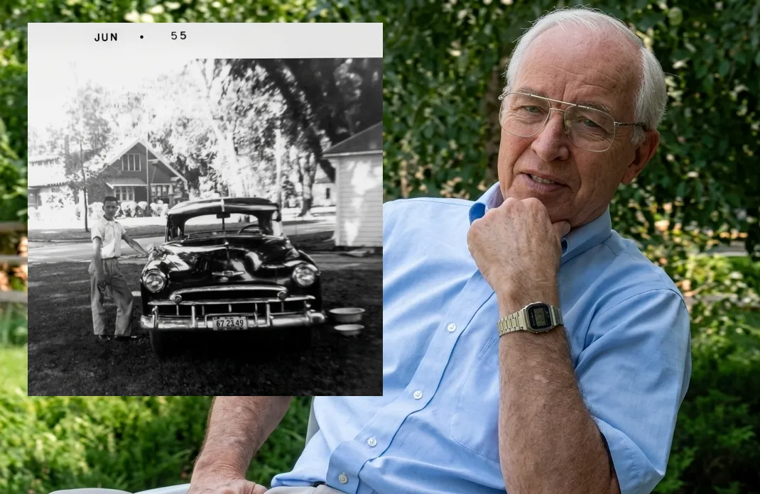 Jerry Hutcheson - EraLoom Legacy Film video still with restored image, 1955